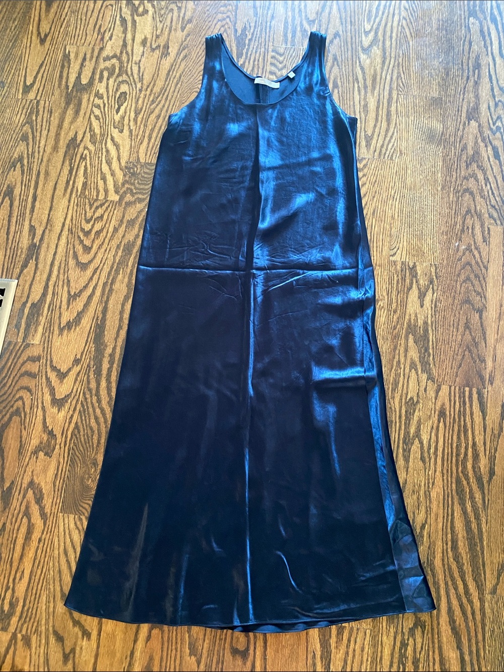 Vince Navy Blue Silk Maxi Dress
